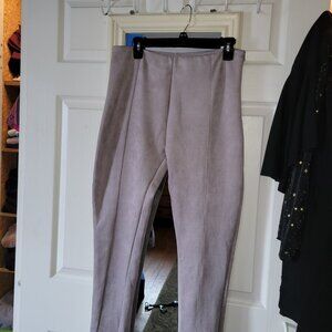 Faux suede slacks